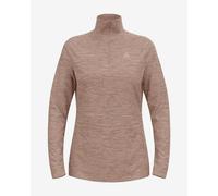 Odlo Run Easy Half Zip Long Sleeve Top Light Beige Women - M
