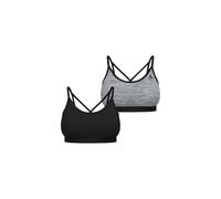 ODLO Seamless Low Sport Bra W - Women - Black / Grey - size XS- model 2025 XS