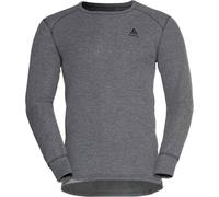 Odlo - Technical base layer - BL Top Crew Neck LS Active Warm Eco M Steel Grey Melange for Men - Size M Grey M