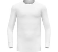 Odlo - Technical base layer - BL Top Crew Neck LS Active Warm Eco M White for Men - Size S White S