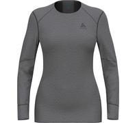 Odlo - Technical base layer - BL Top Crew Neck LS Active X-Warm W Odlo Steel Grey Melange for Women - Size L Grey L