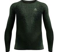 Odlo - Technical base layer - BL Top Crew Neck LS Blackcomb Eco M Urban Chic for Men - Size S - Green Green S