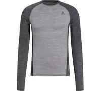 Odlo - Technical merino wool base layer - BL Top Crew Neck LS Performance 150 M Grey Melange/Dark Grey Melange for Men in Wool - Size M Grey M