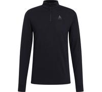 Odlo - Technical merino wool base layer - BL Top Turtle Neck LS Half Zip Merino 200 M Black for Men in Wool - Size S Black S
