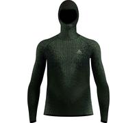 Odlo - Technical top with wrap-around hood - BL Top Facemask LS Blackcomb Eco M Urban Chic for Men - Size M Black M