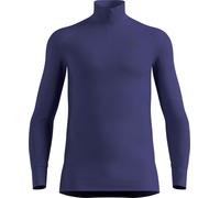 Odlo - Technicality Layer - BL Top Turtle Neck LS Half Zip Active X-Warm Eco M Skipper Blue for Men - Size L - Purple Purple L