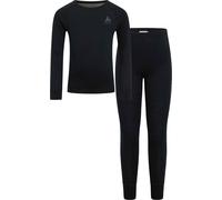Odlo - Thermal leggings and t-shirt - Merino 200 Set Long Kids Black in Wool - Kid Size 104 cm Black 104 cm