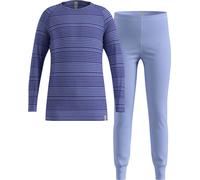 Odlo - Thermal t-shirt and tights set - Set Long Active Warm Eco Kids Blue Heron/Skipper Blue - Kid Size 152 cm - Purple Purple 152 cm