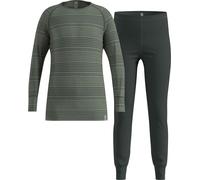 Odlo - Thermal t-shirt and tights set - Set Long Active Warm Eco Kids Urban Chic/Shadow - Kid Size 164 cm - Grey Grey 164 cm