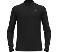 Odlo - Technical merino wool base layer - BL Top Turtle Neck LS Half Zip Merino 200 M Black for Men in Wool - Size S Black S