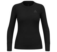 Odlo - Top Crew Neck L/S Merino 200 W Black - XS - Technical underwear