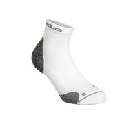 Odlo Unisex Ceramicool running quarter socks, white, 45-47