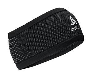 Odlo Unisex Headband VELOCITY CERAMIWARM, black - odlo steel grey, -