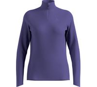 Odlo - Warm and breathable Stretch Fleeces - Mid Layer Half Zip Essential Ceramiwarm W Skipper Blue for Women - Size S - Purple Purple S
