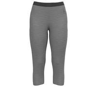 Odlo Women Functional underwear 3/4 pants MERINO 200, odlo steel grey melange, M