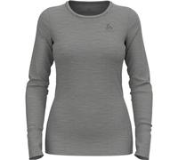 Odlo Women Functional Underwear Long Sleeve Shirt MERINO 200, odlo steel grey melange, M