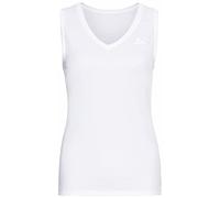 Odlo Women Functional Underwear Tank Top with V-Neck Active F-Dry Light ECO, White, XL