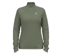 Odlo Women Long-sleeved shirt with zipper BERRA LIGHT, matte green, XXS