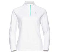 Odlo Women Long-sleeved shirt with zipper BESSO, white, XS