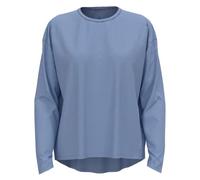 ODLO Women's Active 365 Long-Sleeved Shirt with Natural Fibres Blue