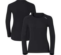 ODLO Women's Active Warm Eco Long Sleeve Crew Neck Base Layer {O-159101} - Black - Large