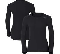 ODLO Women's Active Warm Eco Long Sleeve Crew Neck Base Layer {O-159101} - Black - X-Large