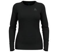 Odlo - Women's Baselayer Top Crew Neck L/S Merino 200 - Merino base layer size L, black