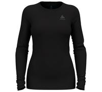Odlo - Women's Baselayer Top Crew Neck L/S Merino 260 - Merino base layer size XS, black