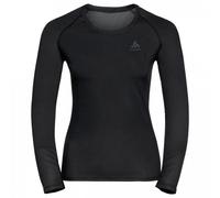ODLO Women's Active F-Dry Light ECO Long-Sleeved Base Layer Top, Black, XXL