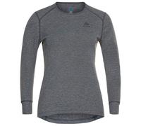Odlo - Women's BL Top Crew Neck L/S Active Warm Eco - Synthetic base layer size L, grey
