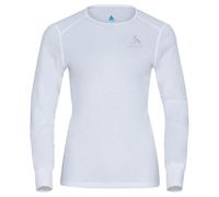 Odlo - Women's BL Top Crew Neck L/S Active Warm Eco - Synthetic base layer size S, white/grey