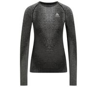 Odlo - Women's BL Top Crew Neck L/S Perf. Warm Blackcomb - Synthetic base layer size S, grey/black
