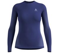 Odlo - Women's BL Top Crew Neck L/S Performance Warm Eco - Synthetic base layer size XS, blue