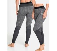 ODLO Women's Blackcomb Eco Warm Leggings - Black/Space Dye Grey - Medium