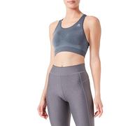 ODLO Women's Damen Seamless Medium Ceramicool Sport-BH Bra, Dark Slate Melange, S