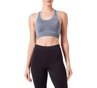 ODLO Women's Damen Seamless Medium Ceramicool Sport-BH Sports Bra, Blue