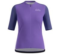 Odlo - Women's Essential Heritage Print Shirt S/S FZ - Cycling jersey size M, purple