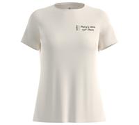 Odlo - Women's Essential Print T-Shirt Crew Neck S/S - Running shirt size S, sand/grey