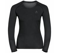 ODLO Women's Active F-Dry Light ECO Long-Sleeved Base Layer Top, Black, XS