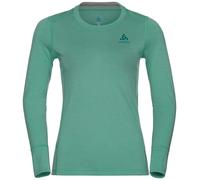 ODLO Women's Merino 200 Long Sleeve Crewe Base Layer {O-111601} - Sage Green - Medium
