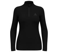 Odlo - Women's Merino 260 Bl Top Turtle Neck L/S Half Zip - Merino base layer size XL, black