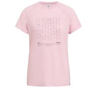 Odlo - Women's Merino Tencel Hyper Map Crew Neck S/S - Merino shirt size XL, pink