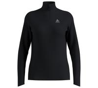 Odlo - Women's Mid Layer 1/2 Zip Essential Ceramiwarm - Sport shirt size XS, black