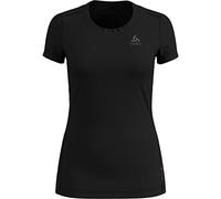 ODLO Women's Natural + Light Short-Sleeve Base Layer Top, Black, XS