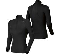 ODLO Women's ODLO Active Extra Warm Eco Half Zip Base Layer {O-159211} - Black - Small