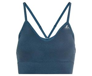 ODLO Women's Padded Seamless Soft 20 Sports Bra, Blue Wing Teal, XS