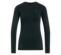 ODLO Women's Performance Warm Long Sleeve Crew Base Layer {O-196191} - Black/Graphite - Large