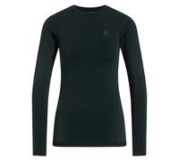 ODLO Women's Performance Warm Long Sleeve Crew Base Layer {O-196191} - Black/Graphite - X-Small