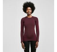 Odlo Womens Performance Warm Long Sleeve Crew Neck Baselayer, Red