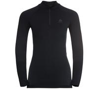 ODLO Women's Performance Warm Long Sleeve Half Zip {O-196221} - Black - Small
